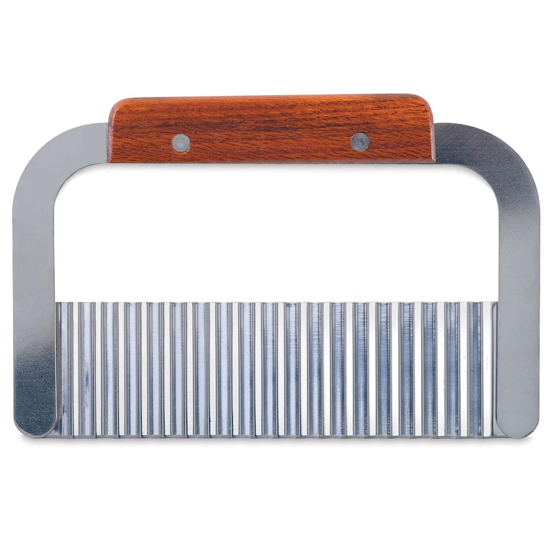 Open in modal - Life of the Party Soap Cutter - Front view of Wavy Edge Cutter