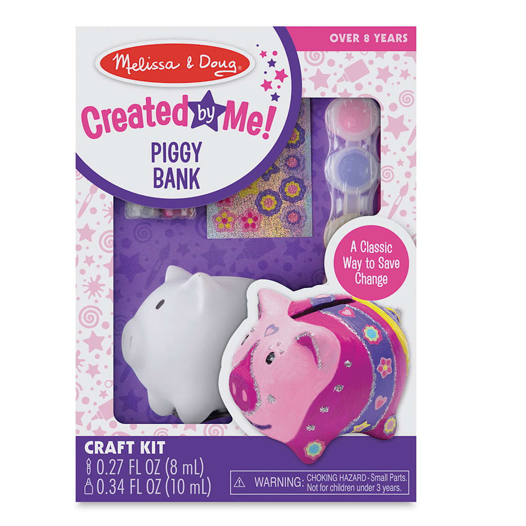 Open in modal - Created by Me Banks - Front of Piggy Bank package showing components