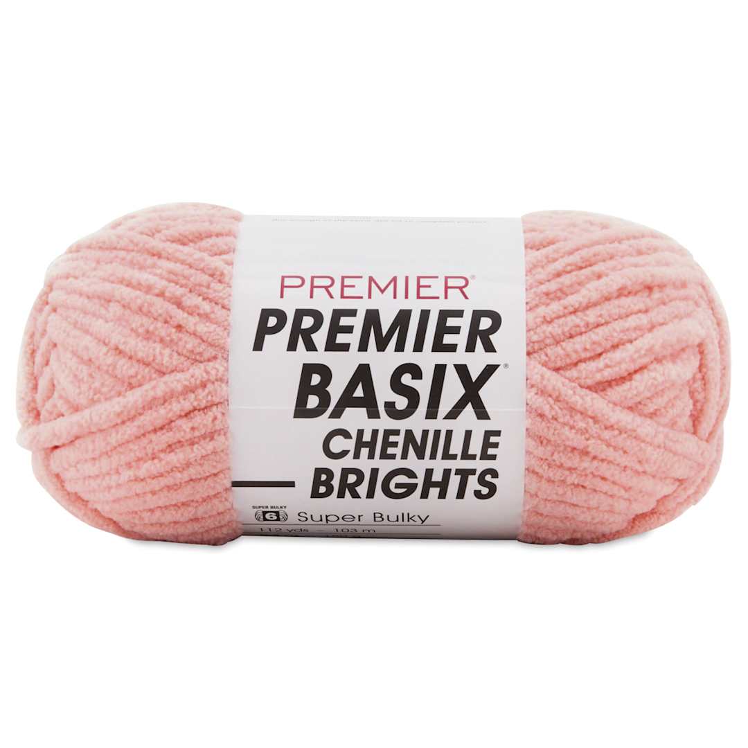 Open in modal - Premier Yarn Basix Chenille Brights Yarn - Peach