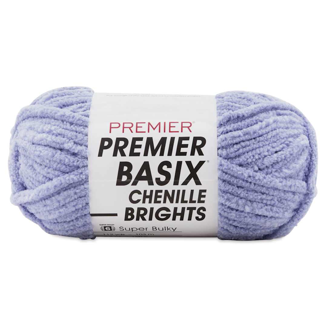 Open in modal - Premier Yarn Basix Chenille Brights Yarn - Periwinkle
