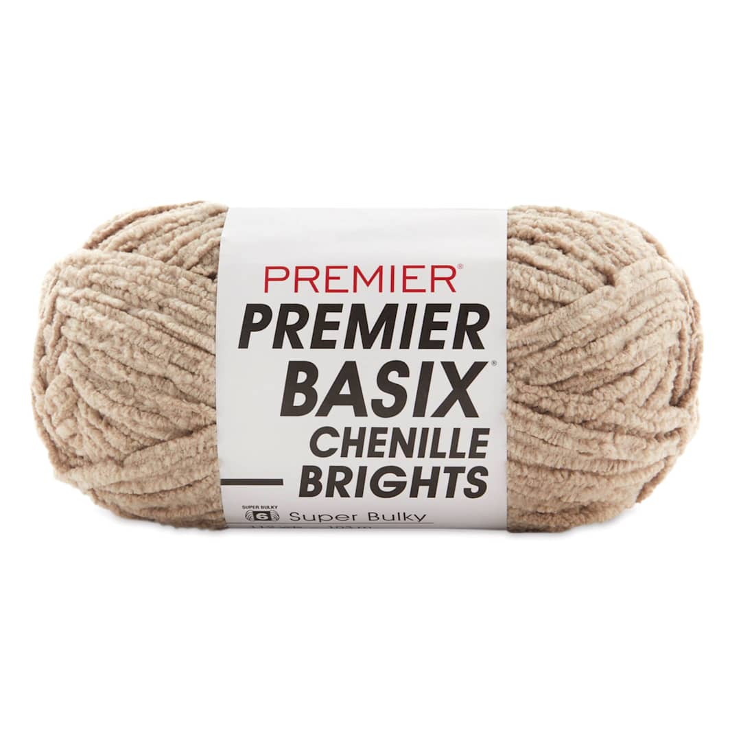 Open in modal - Premier Yarn Basix Chenille Brights Yarn - Sand