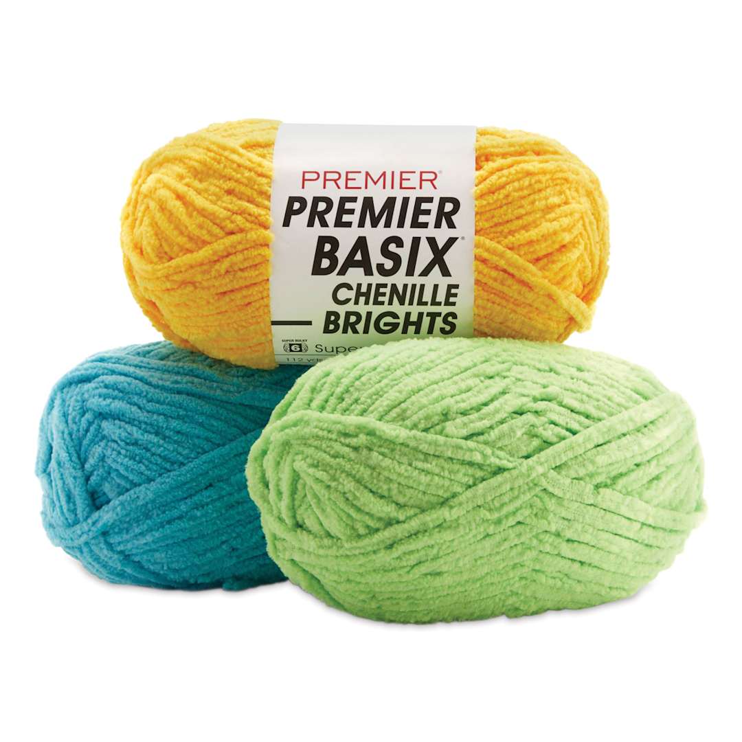 Open in modal - Premier Yarn Basix Chenille Brights Yarn