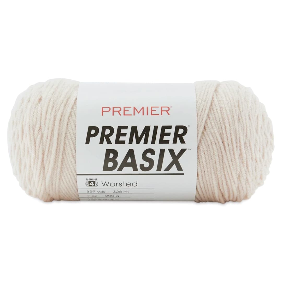 Open in modal - Premier Yarn Basix Worsted Yarn - Crepe