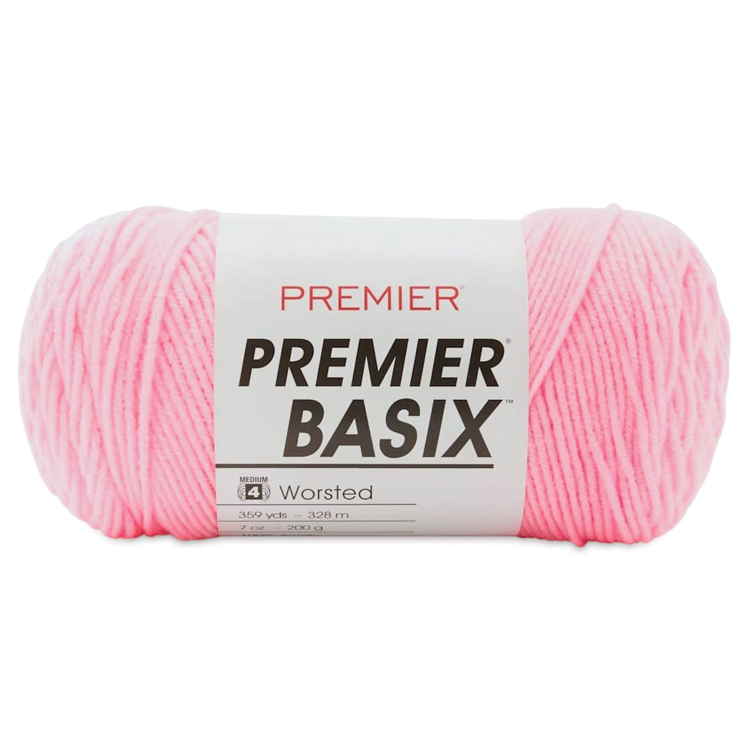 Open in modal - Premier Yarn Basix Worsted Yarn - Pink