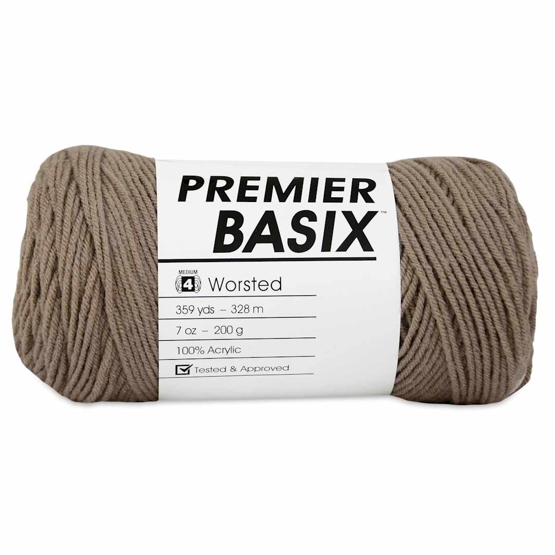 Open in modal - Premier Yarn Basix Worsted Yarn - Nutmeg