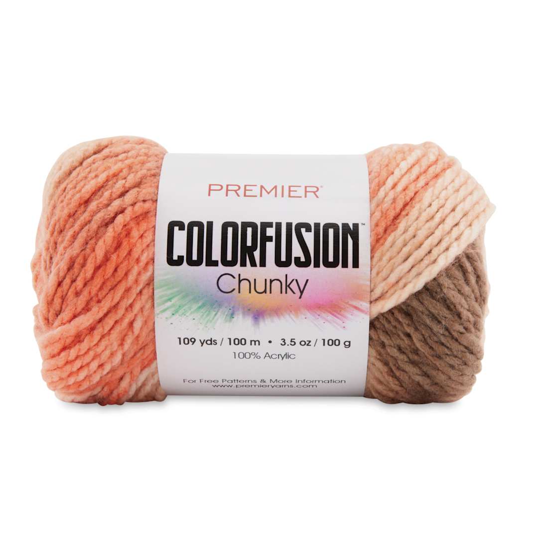 Open in modal - Premier Yarn Colorfusion Chunky Yarn - Neapolitan, 109 yards