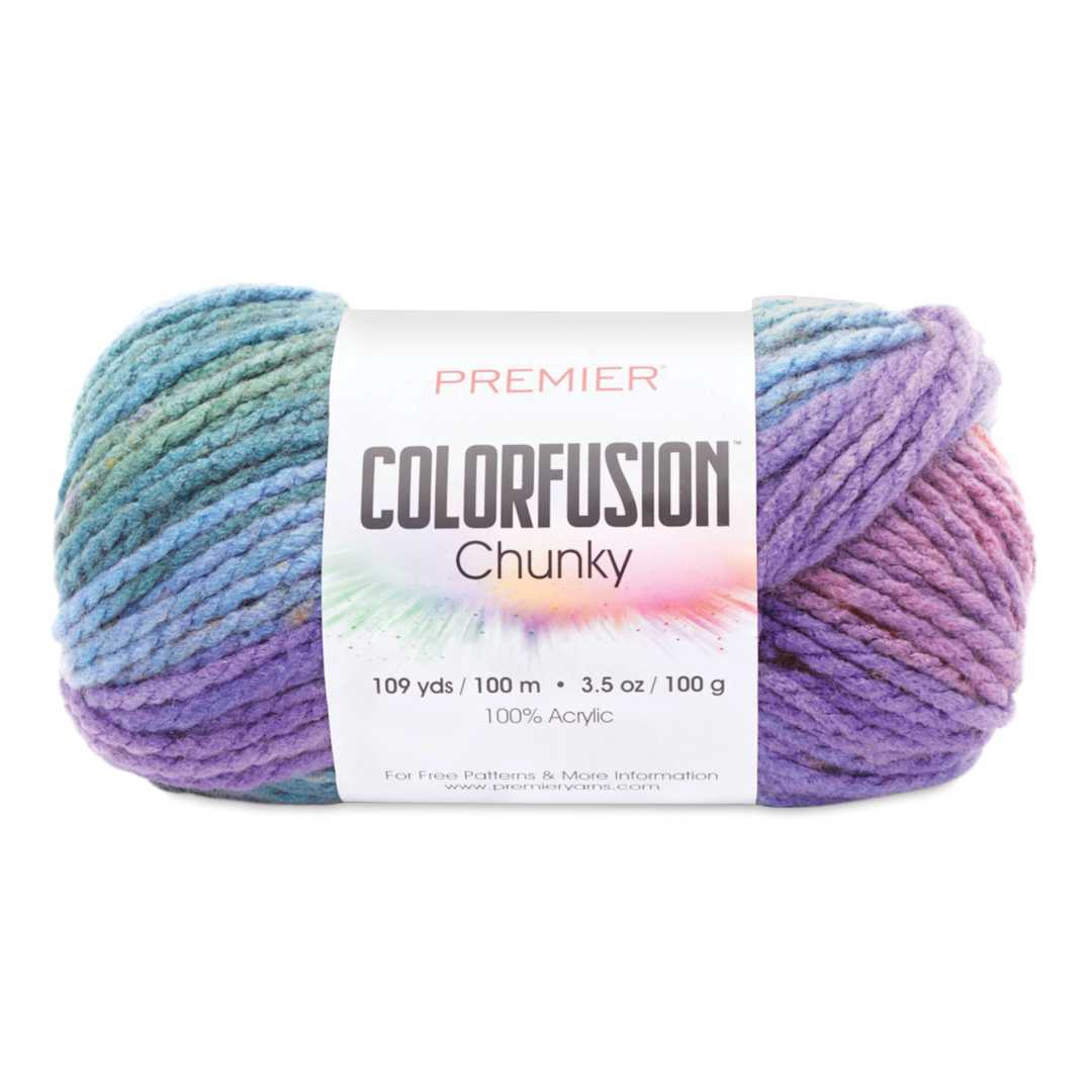 Open in modal - Premier Yarn Colorfusion Chunky Yarn - Tropical, 109 yards