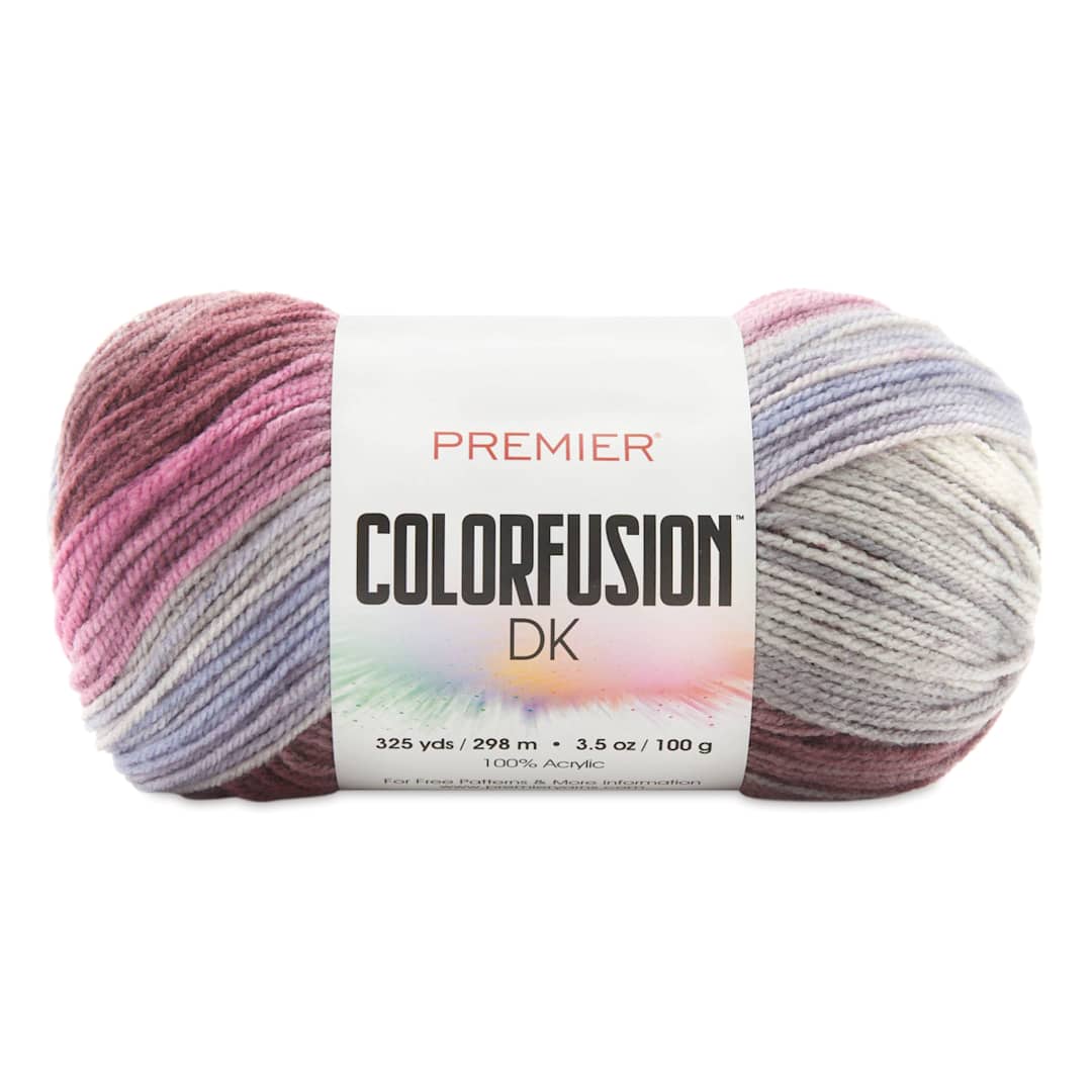 Open in modal - Premier Yarn Colorfusion DK Yarn - Berries & Cream, 325 yards