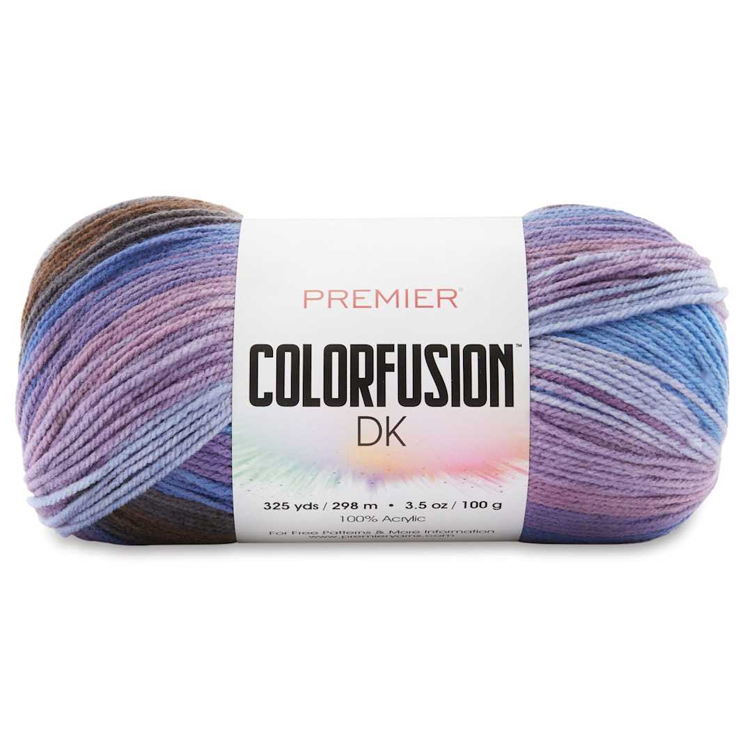Open in modal - Premier Yarn Colorfusion DK Yarn - Cotton Candy, 325 yards 