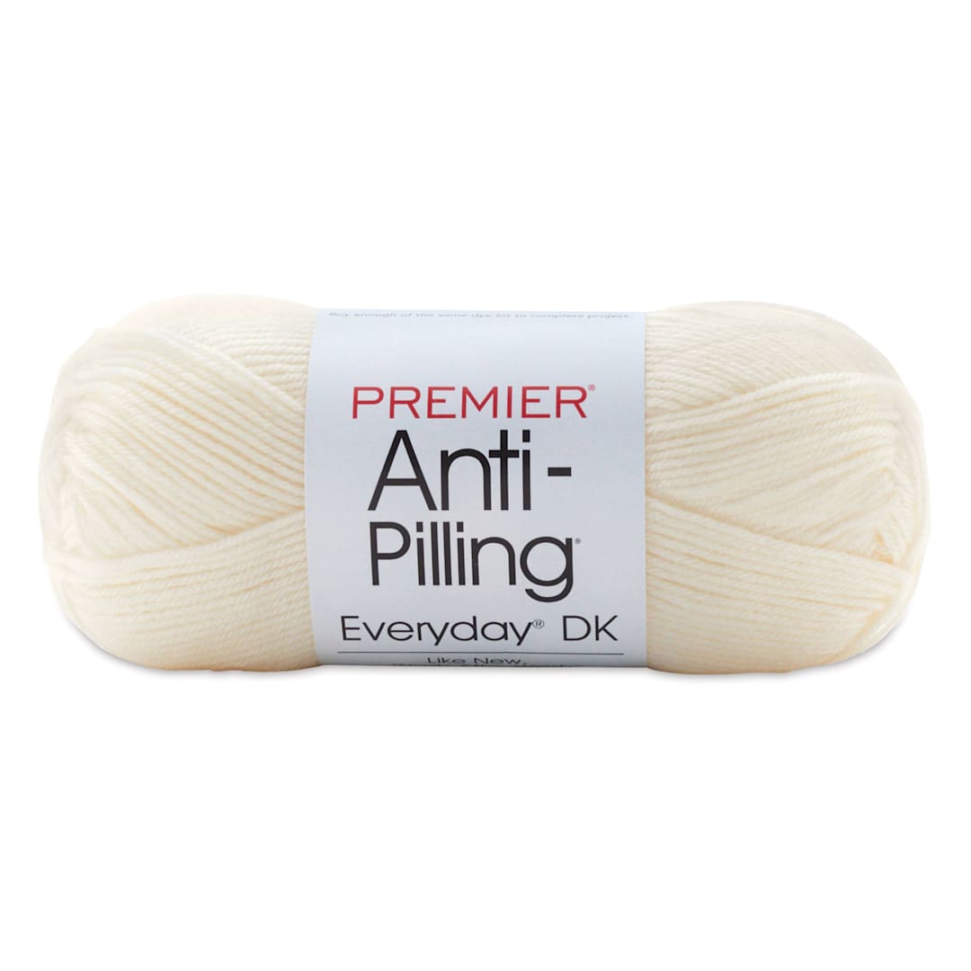 Open in modal - Premier Yarn Anti-Pilling Everyday DK Yarn - Cream, 273 yards