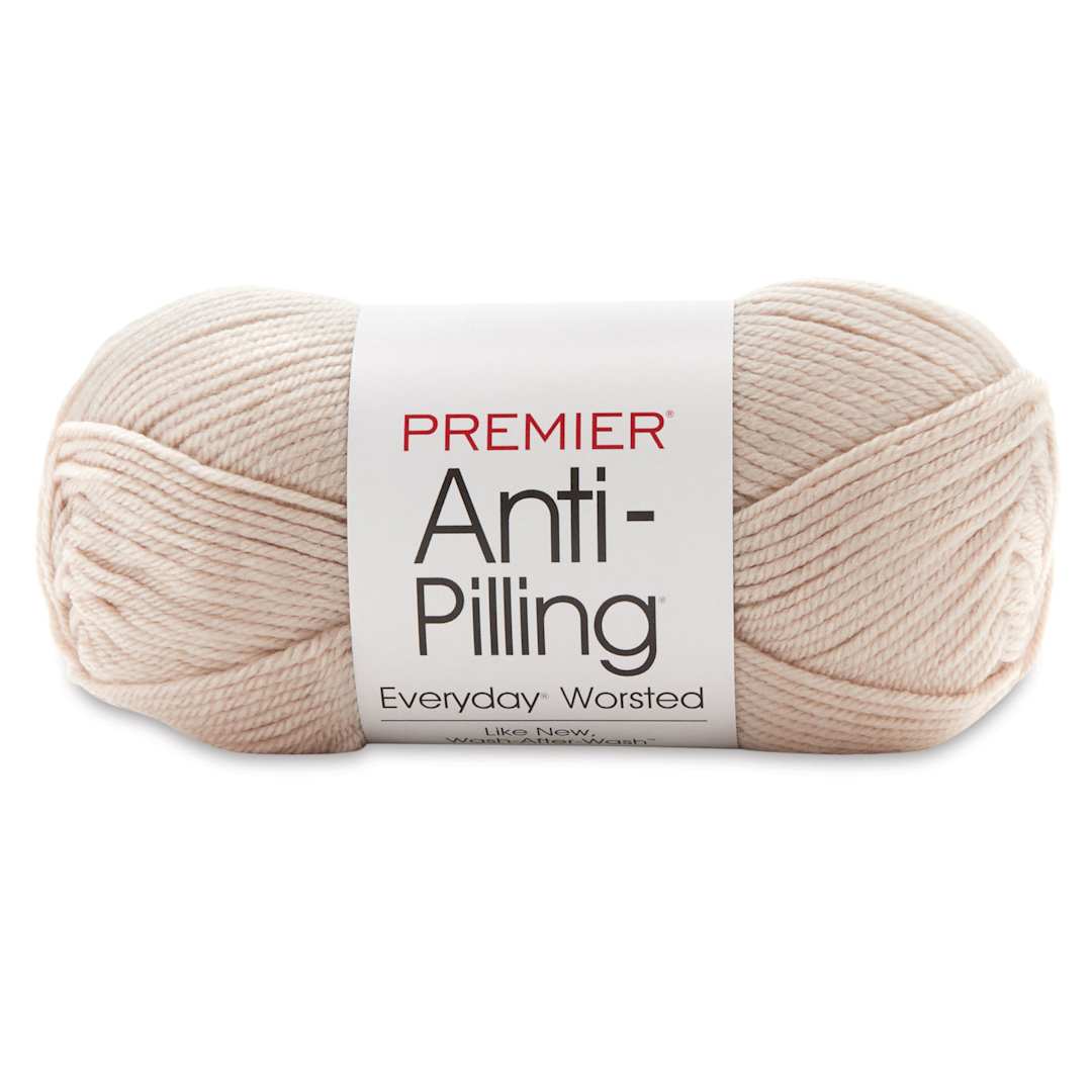Open in modal - Premier Yarn Anti-Pilling Everyday Worsted Yarn - Linen, 180 yards