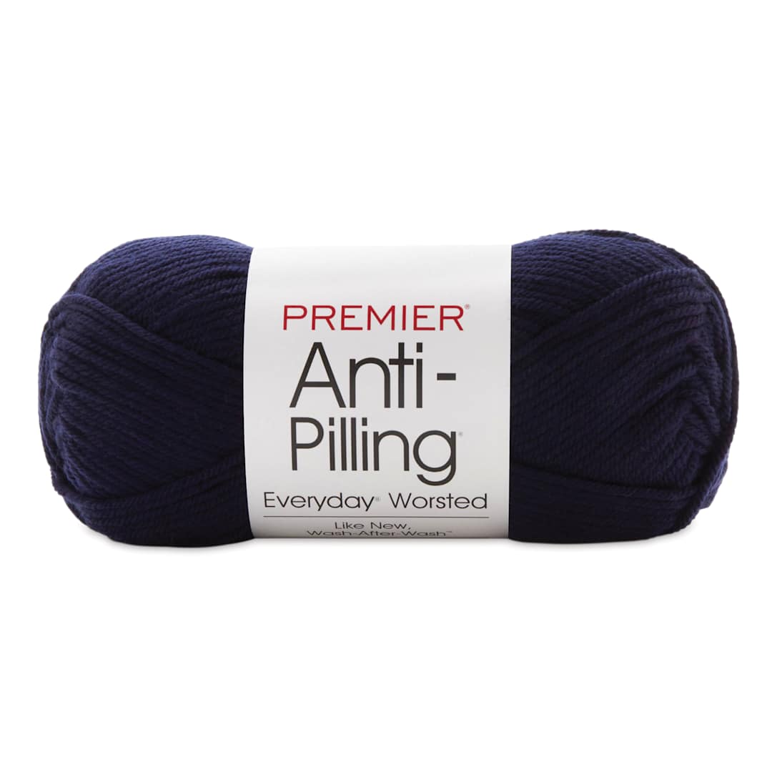 Open in modal - Premier Yarn Anti-Pilling Everyday Worsted Yarn - Navy, 180 yards