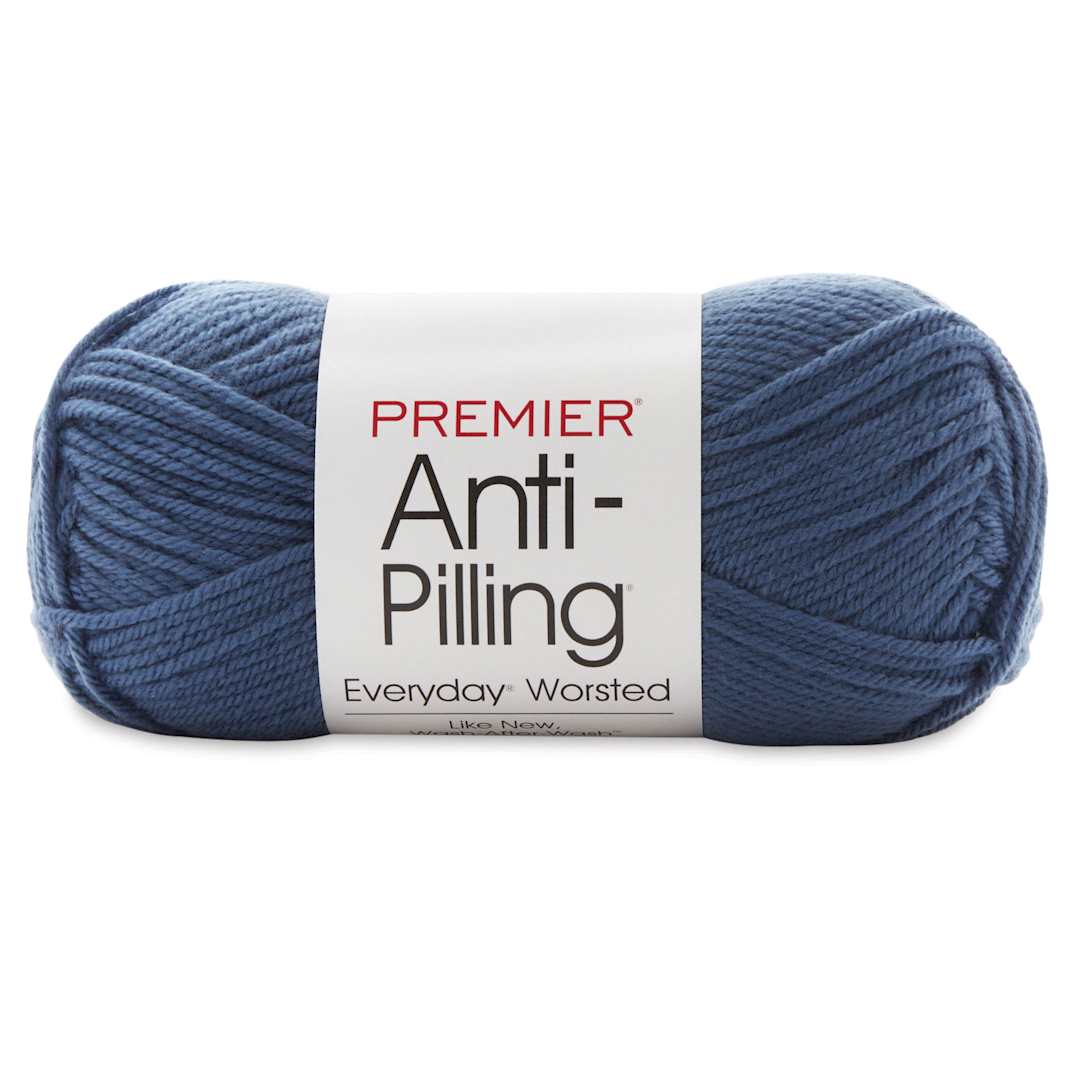 Open in modal - Premier Yarn Anti-Pilling Everyday Worsted Yarn - Twilight Blue, 180 yards
