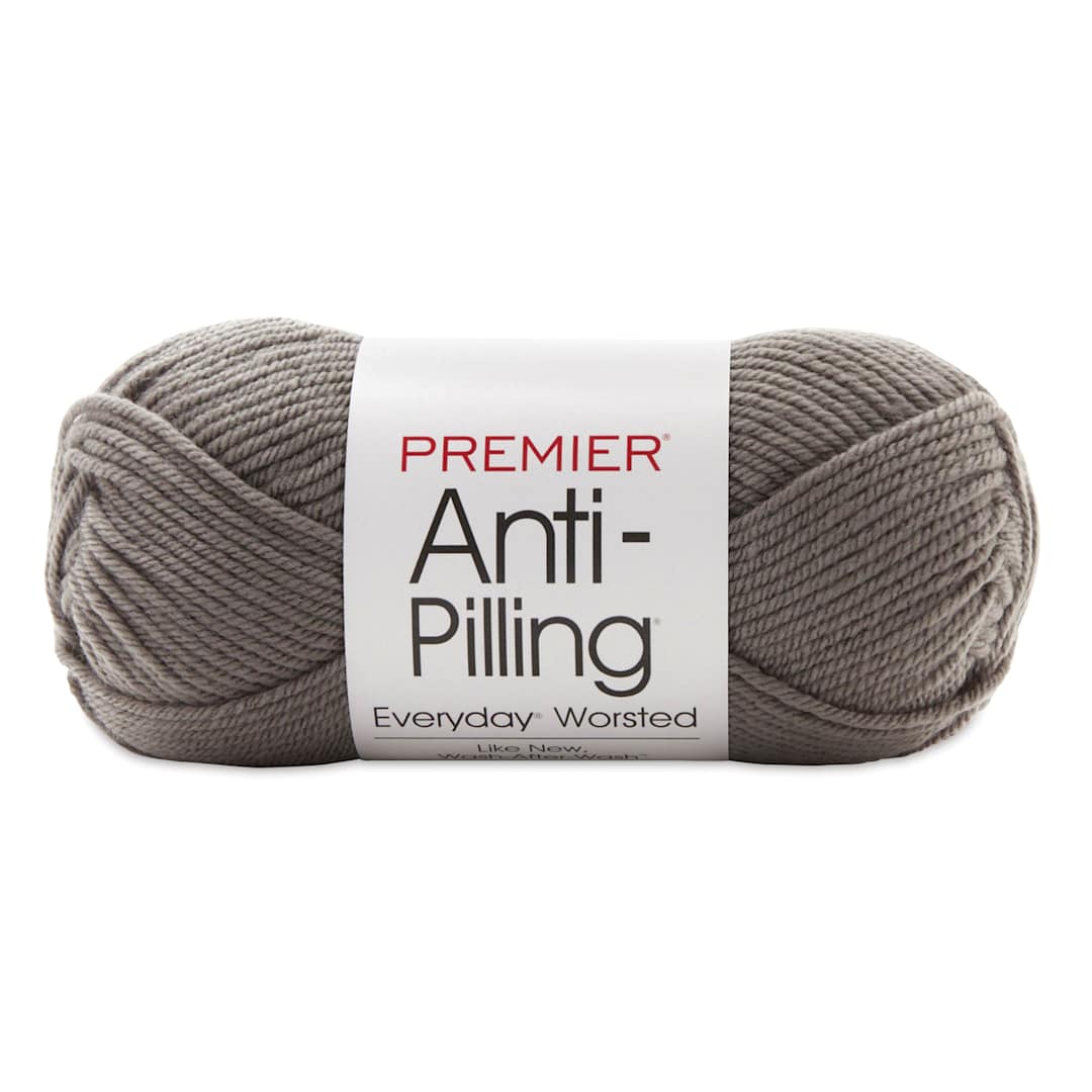 Open in modal - Premier Yarn Anti-Pilling Everyday Worsted Yarn - Steel, 180 yards