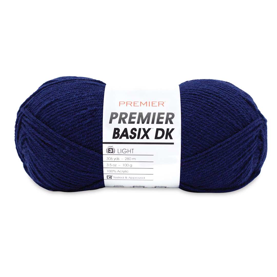 Open in modal - Premier Yarn Basix DK Yarn - Navy, 306 yards