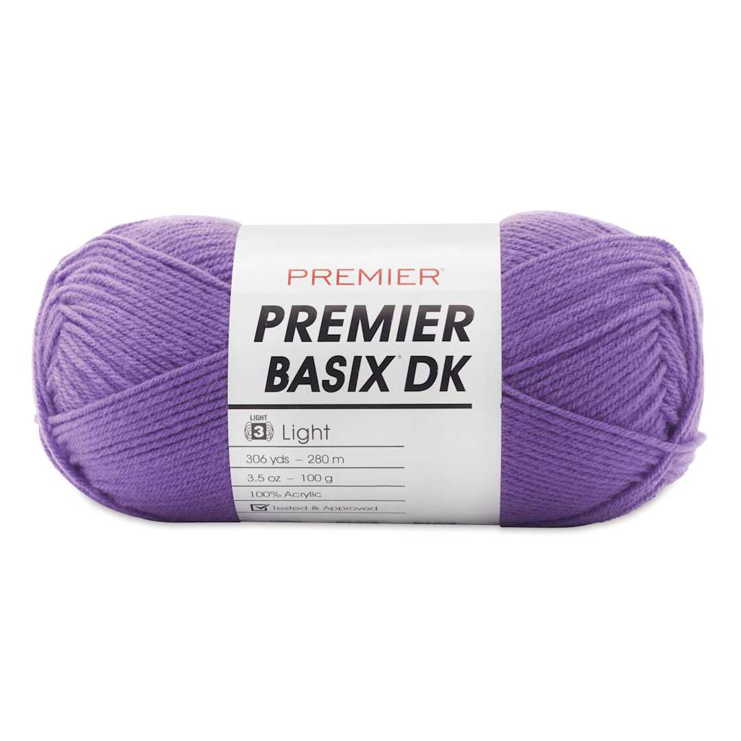 Open in modal - Premier Yarn Basix DK Yarn - Purple, 306 yards