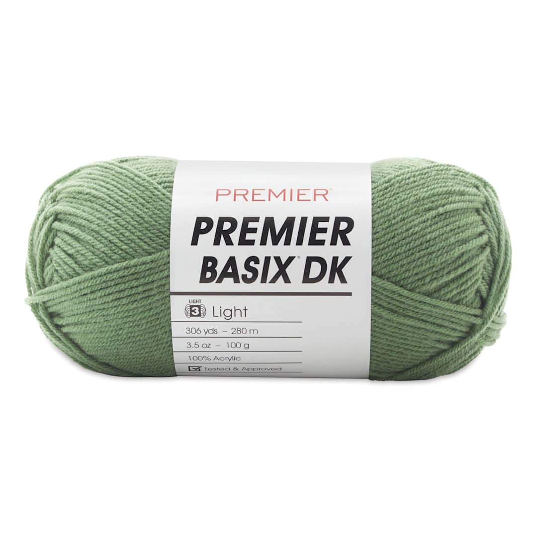 Open in modal - Premier Yarn Basix DK Yarn - Fern, 306 yards