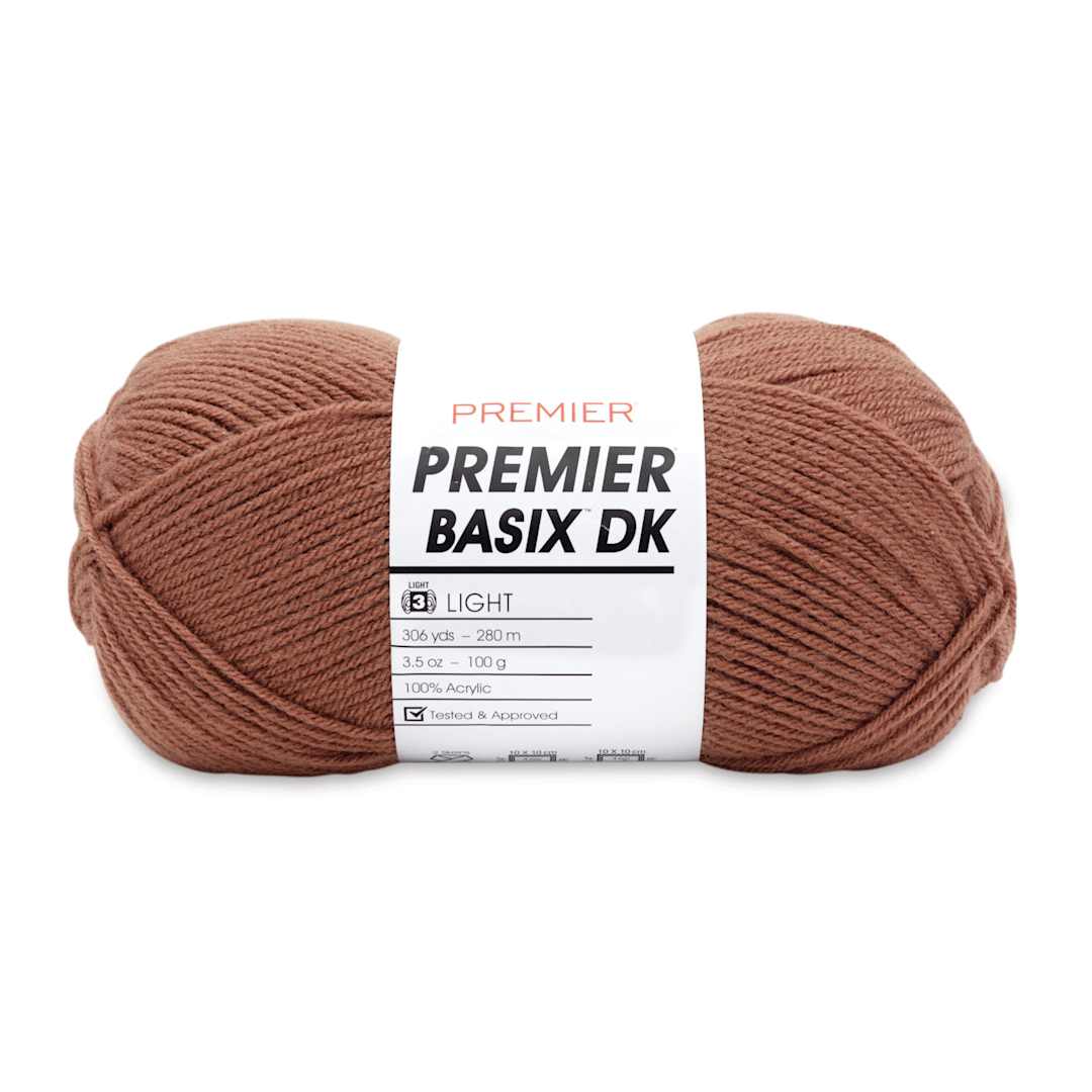 Open in modal - Premier Yarn Basix DK Yarn - Mocha, 306 yards