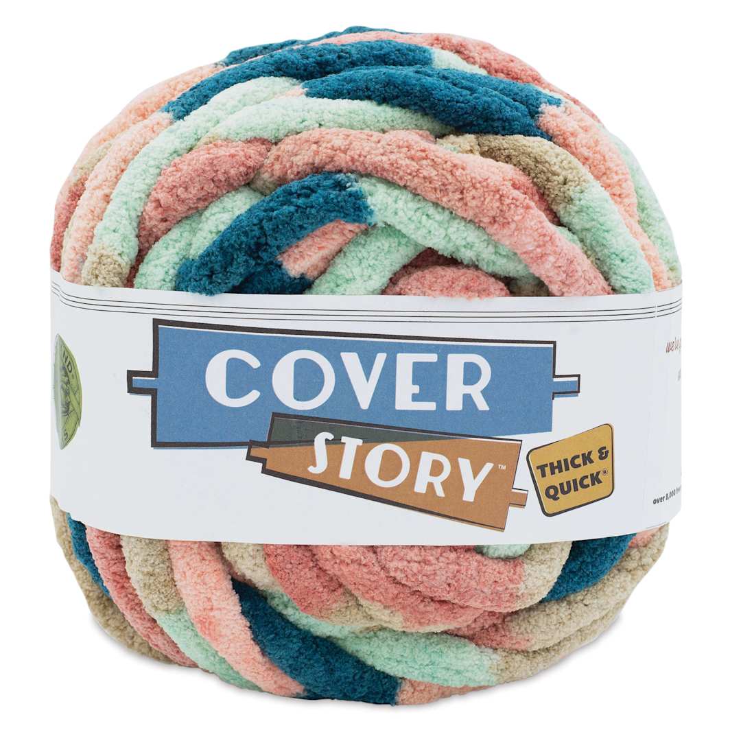 Open in modal - Lion Brand Cover Story Thick & Quick Yarn - Mountain Dawn, 39 yards