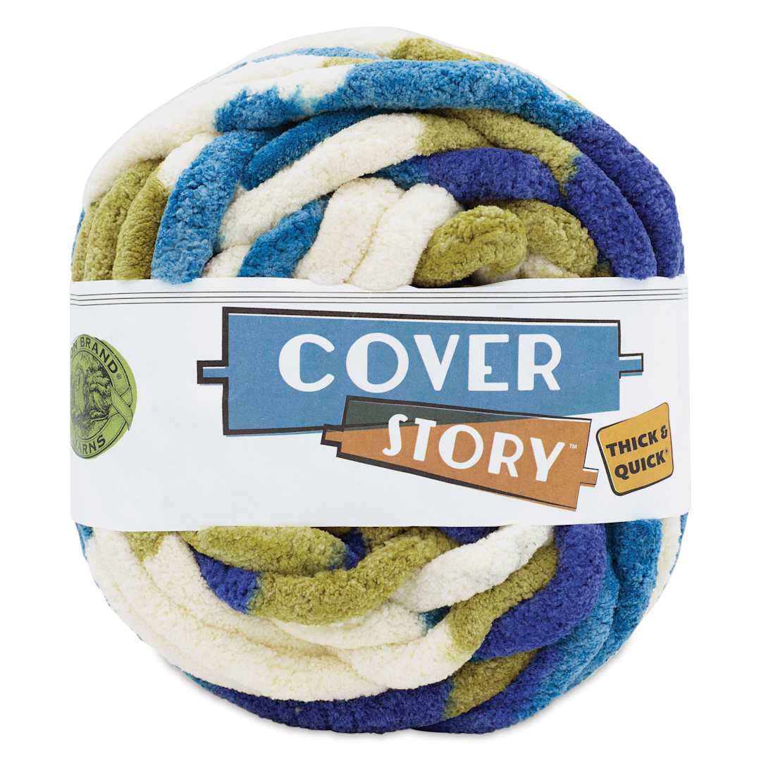 Open in modal - Lion Brand Cover Story Thick & Quick Yarn - Woodlands, 39 yards