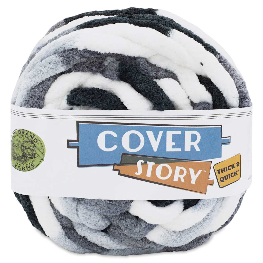 Open in modal - Lion Brand Cover Story Thick & Quick Yarn - Arctic, 39 yards