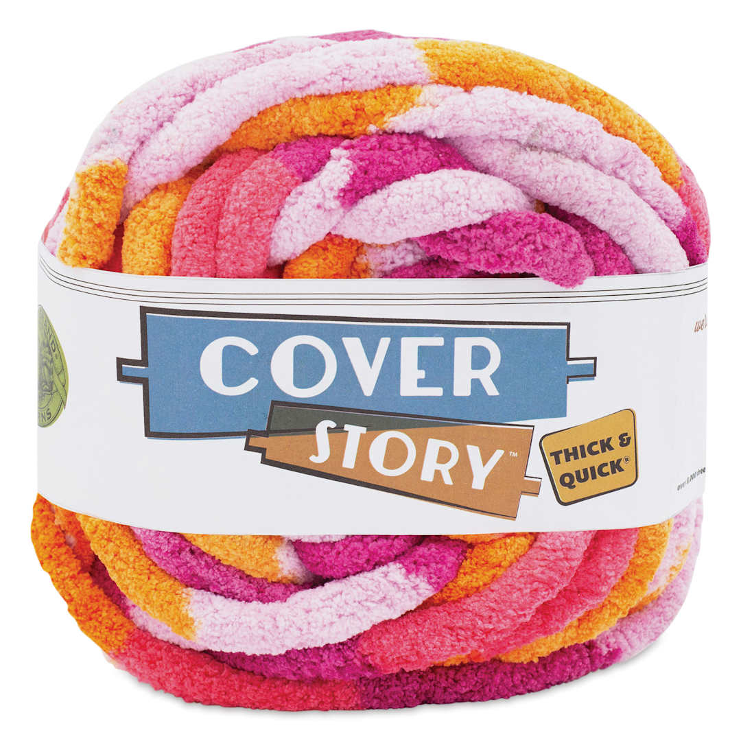 Open in modal - Lion Brand Cover Story Thick & Quick Yarn - Sunset, 39 yards