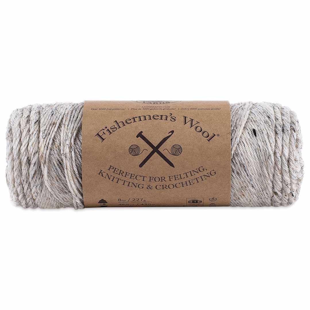 Open in modal - Lion Brand Fishermen's Wool Yarn - Birch Tweed, 465 yds