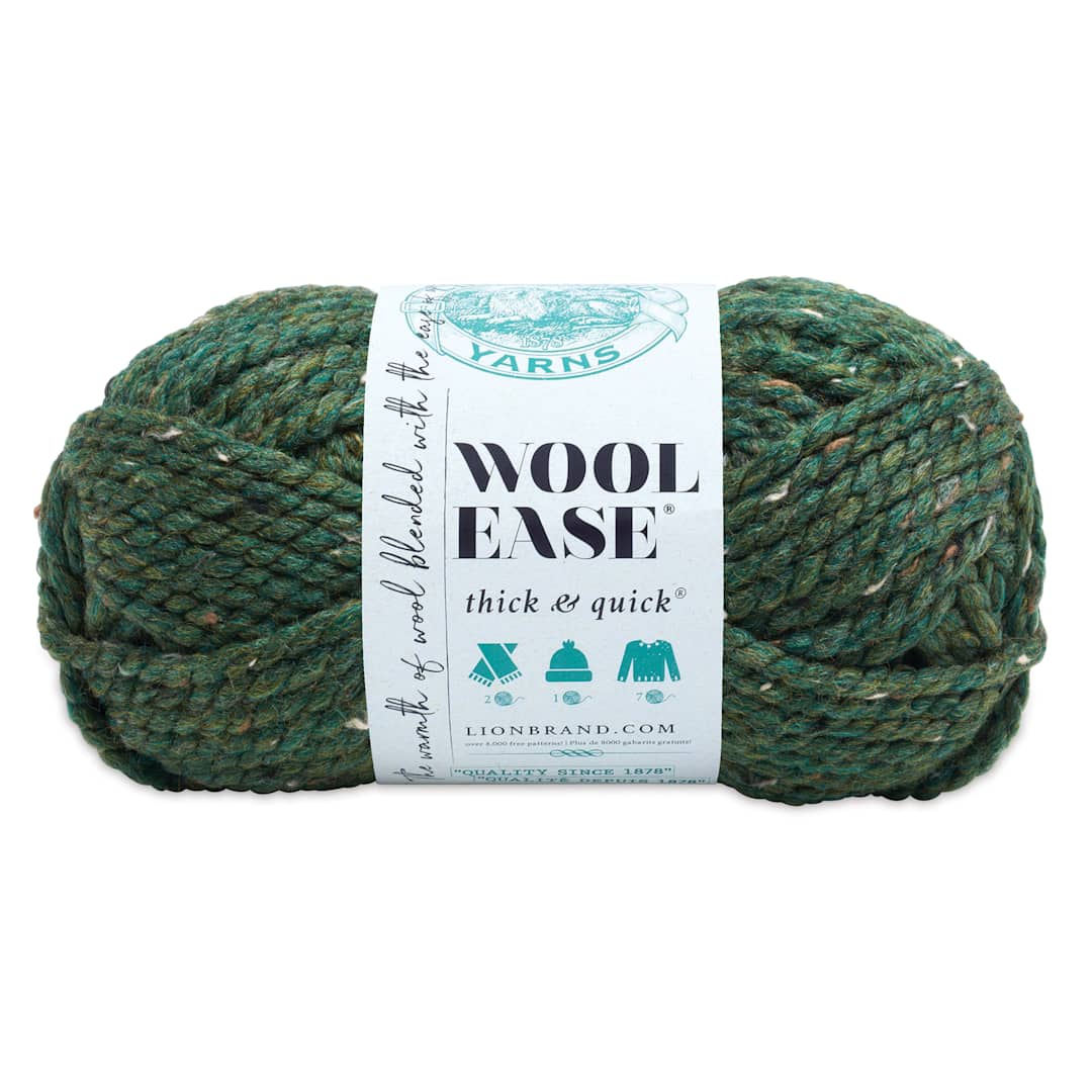 Open in modal - Lion Brand Wool Ease Thick & Quick Yarn - Kale, 106 yds