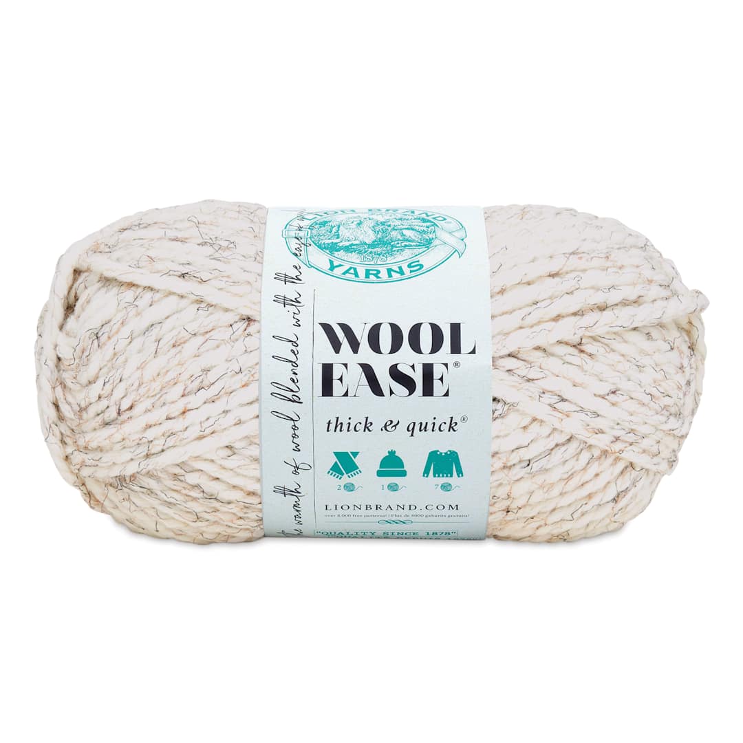 Open in modal - Lion Brand Wool Ease Thick & Quick Yarn - Wheat, 106 yds