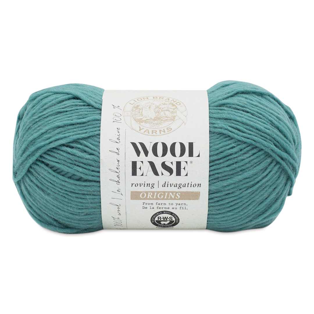 Open in modal - Lion Brand Wool-Ease Roving Origins Yarn - Aqua, 299 yds