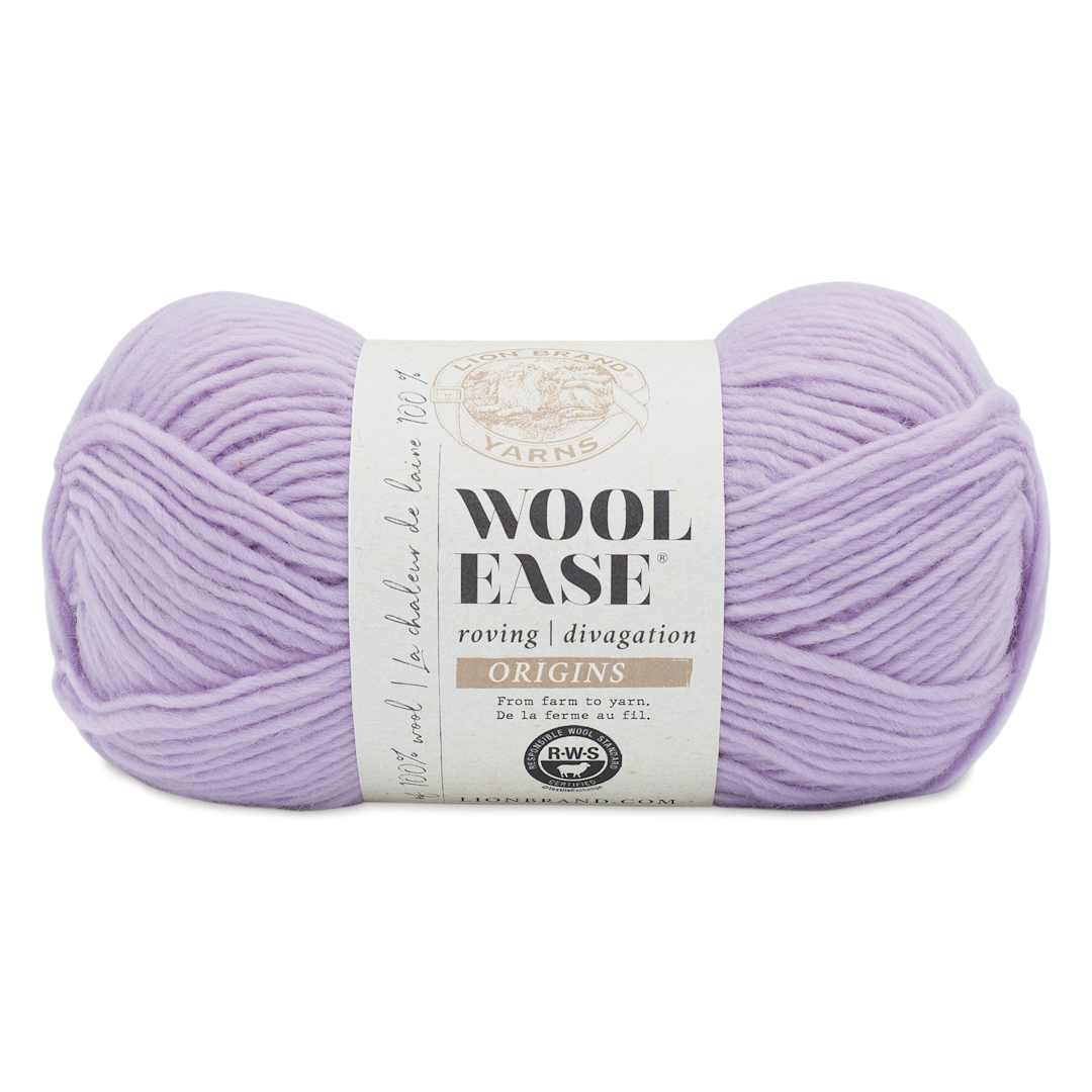 Open in modal - Lion Brand Wool-Ease Roving Origins Yarn - Lilac, 299 yds