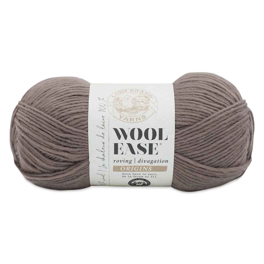 Open in modal - Lion Brand Wool-Ease Roving Origins Yarn - Mushroom, 299 yds