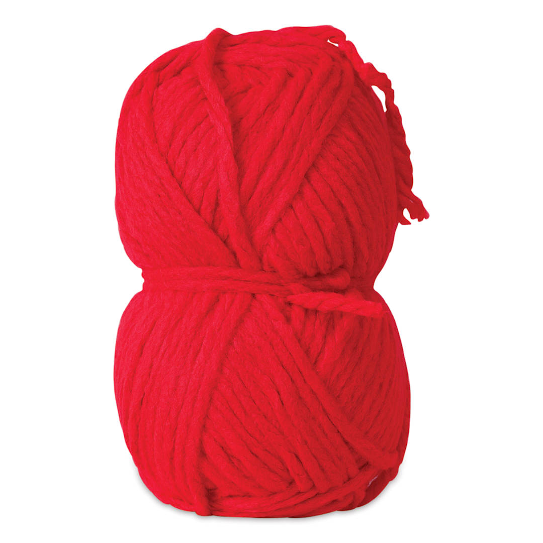Open in modal - Pepperell Jumbo Roving 3-Ply Craft Yarn - 8 oz, 150 yds, Red