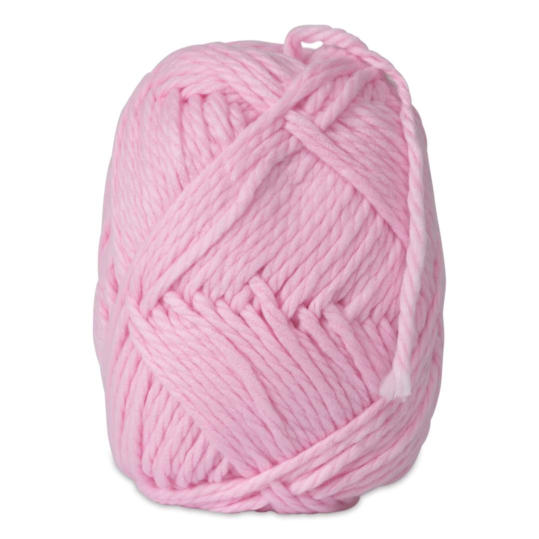 Open in modal - Pepperell Jumbo Roving 3-Ply Craft Yarn - 8 oz, 150 yds, Light Pink