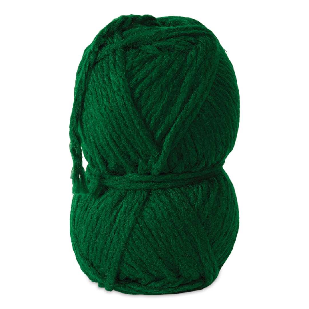 Open in modal - Pepperell Jumbo Roving 3-Ply Craft Yarn - 8 oz, 150 yds, Dark Green