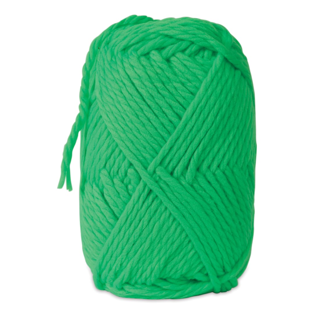 Open in modal - Jumbo Roving 3-Ply Craft Yarn - 8 oz, 150 yds, Neon Green