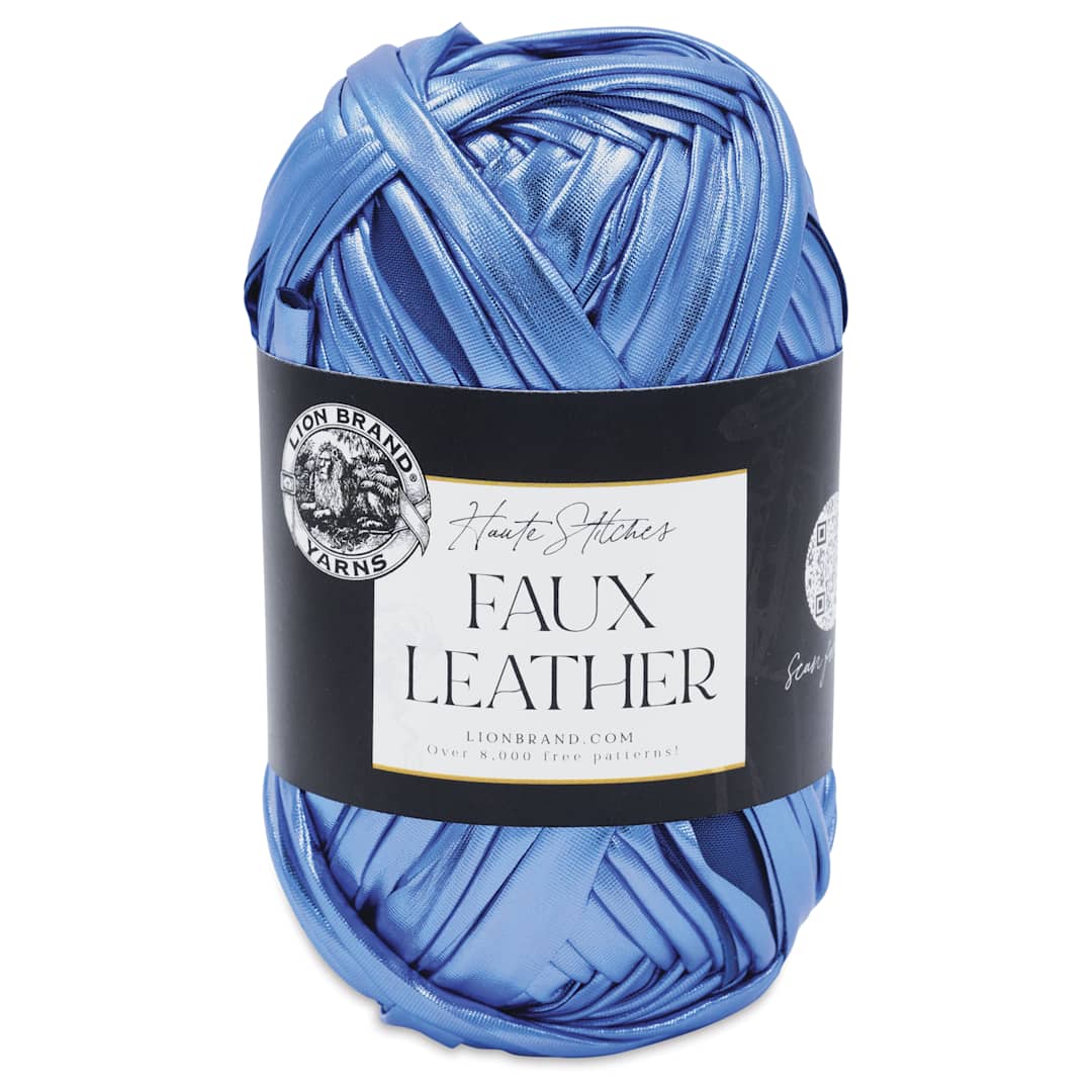 Open in modal - Lion Brand Yarn Haute Stitches Faux Leather Yarn - Cruise, 39 yds