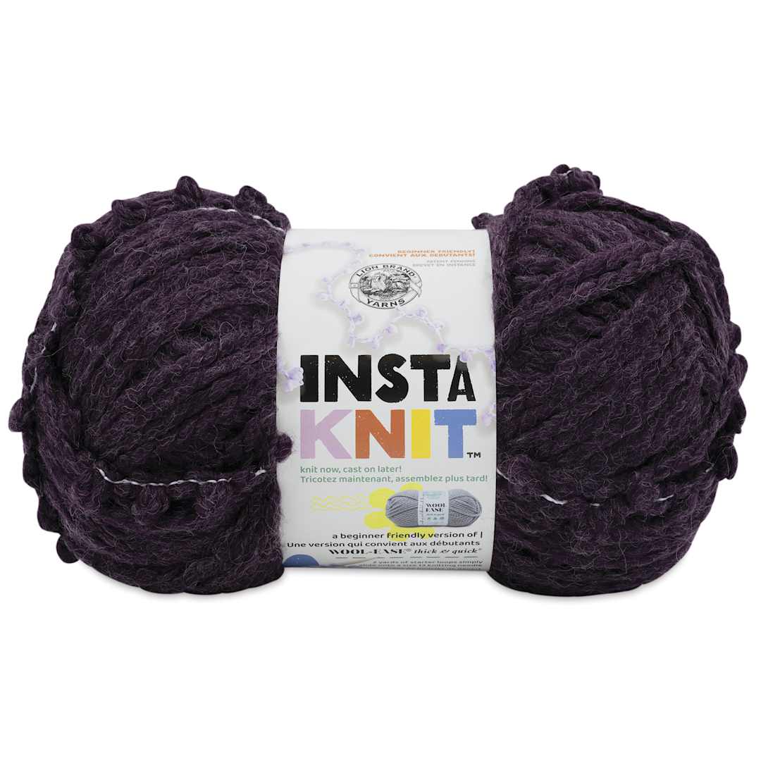 Open in modal - Lion Brand Yarn InstaKnit Yarn - Plum Luck, 122 yds