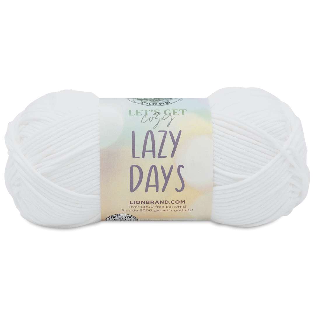 Open in modal - Lion Brand Yarn Lazy Days Yarn - Marshmallow, 179 yds