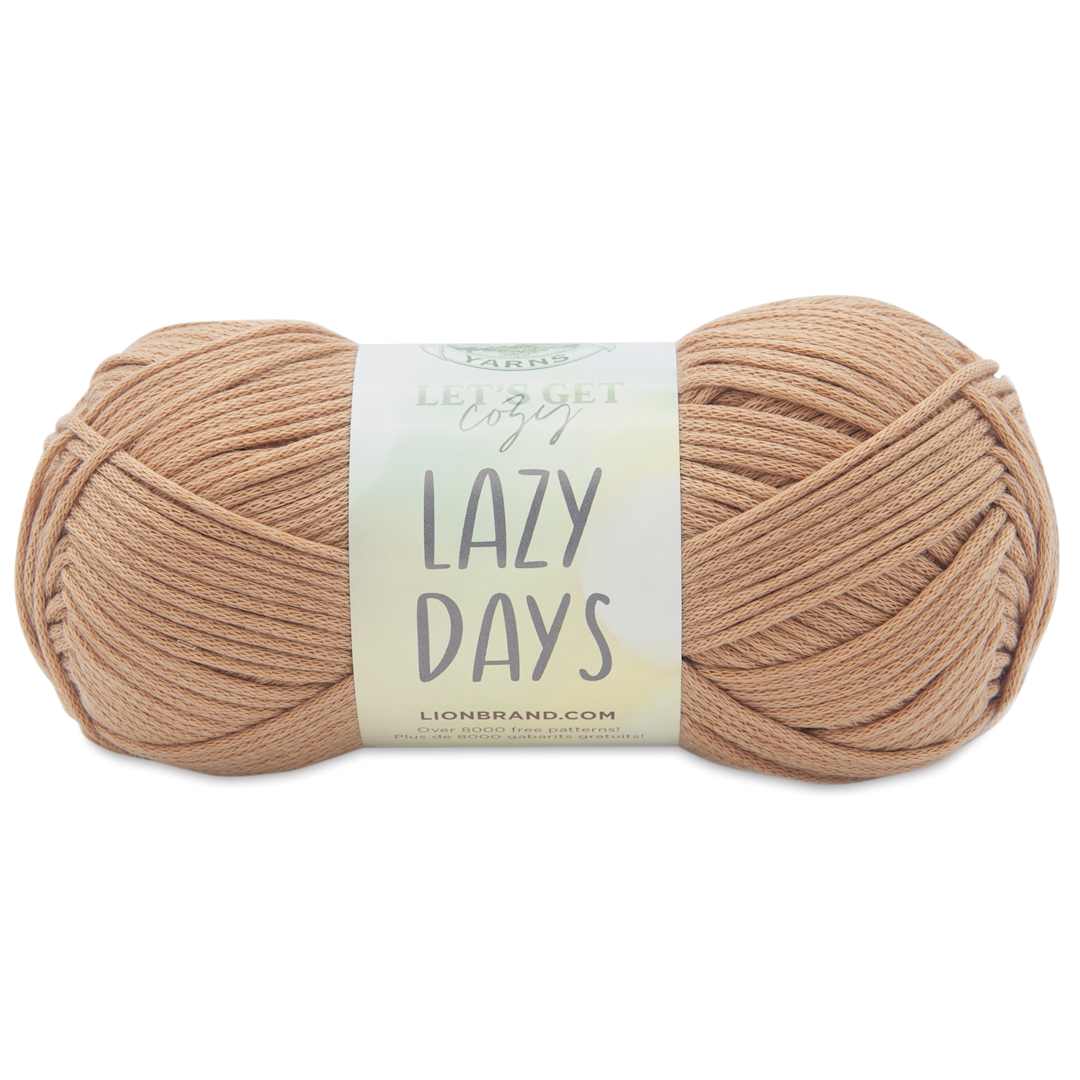 Open in modal - Lion Brand Yarn Lazy Days Yarn - Clay, 179 yds