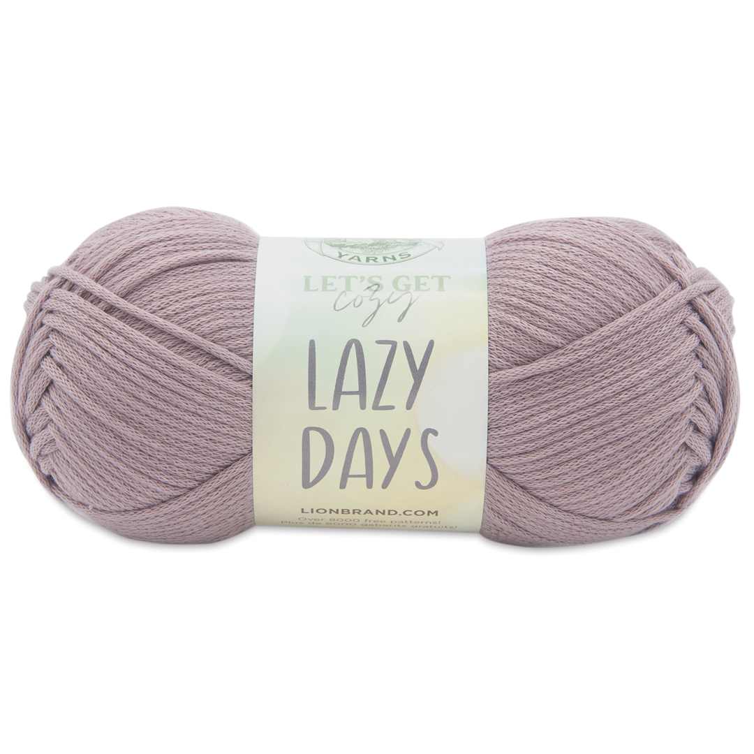 Open in modal - Lion Brand Yarn Lazy Days Yarn - Wood Rose, 179 yds