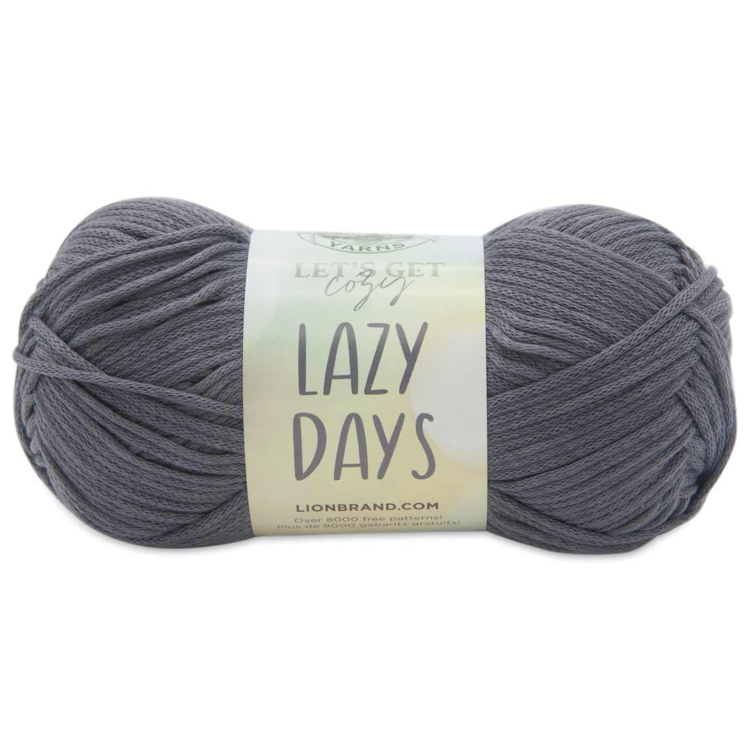 Open in modal - Lion Brand Yarn Lazy Days Yarn - Pewter, 179 yds