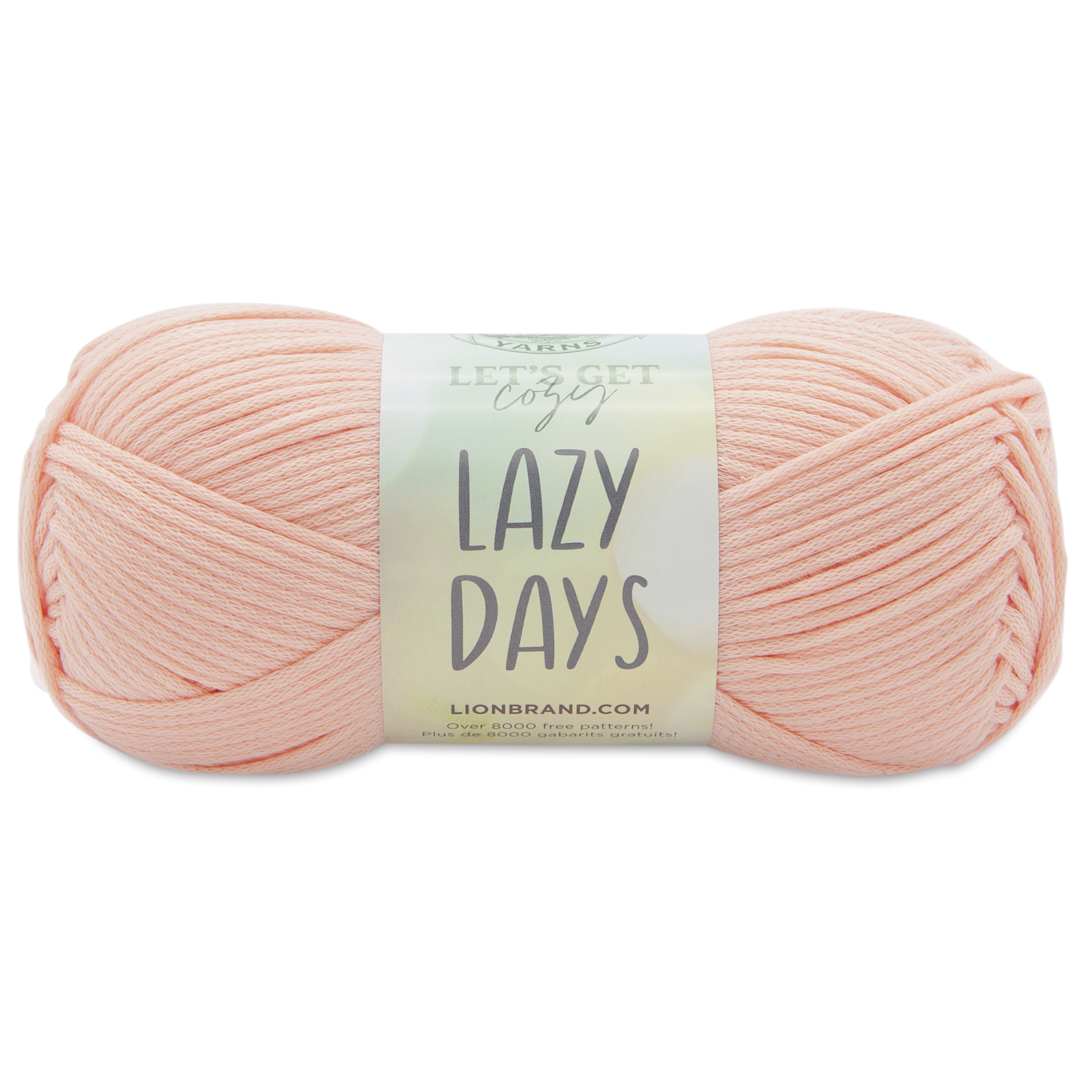 Open in modal - Lion Brand Yarn Lazy Days Yarn - Peachy Pink, 179 yds