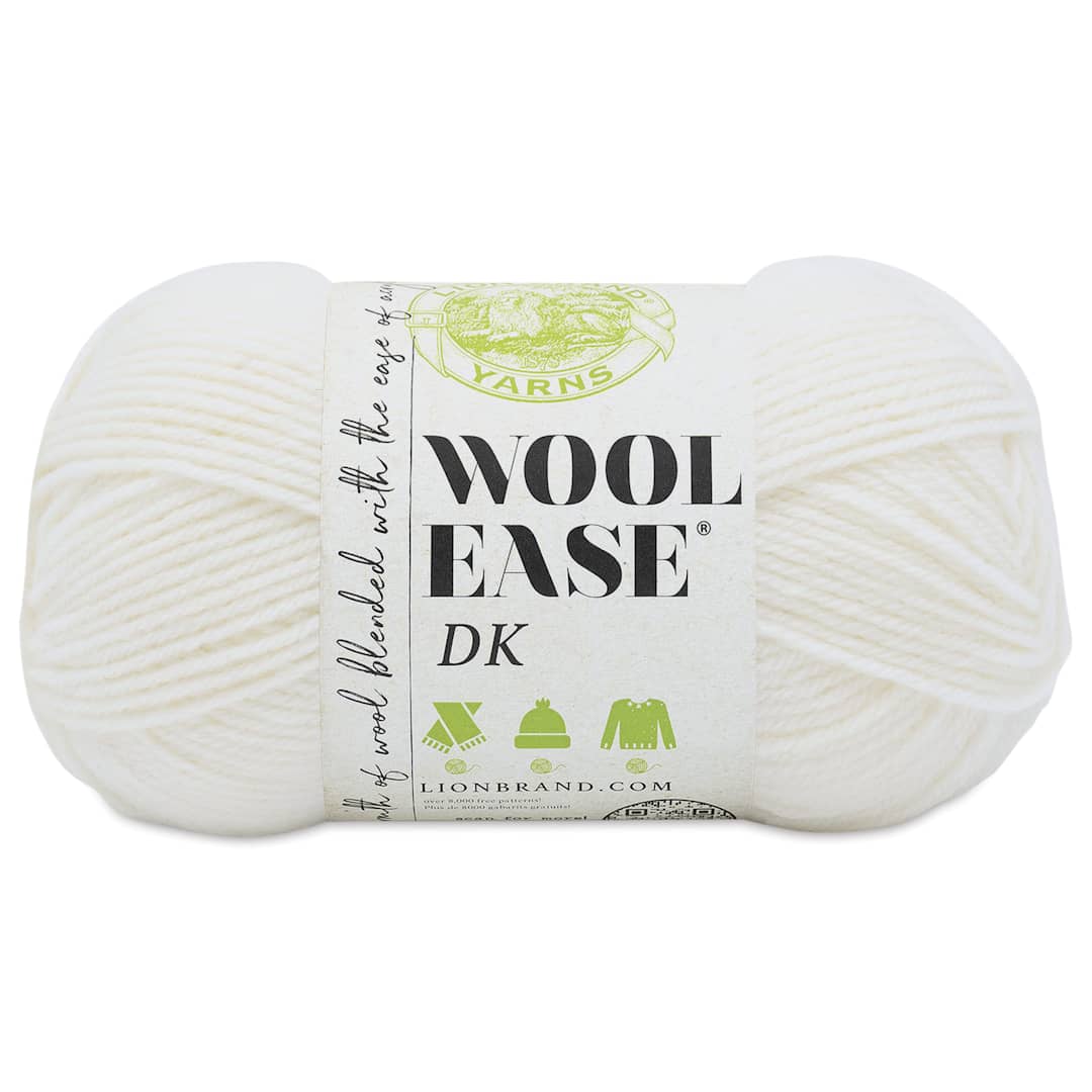 Open in modal - Lion Brand Yarn Wool-Ease DK Yarn - Cream, 232 yds