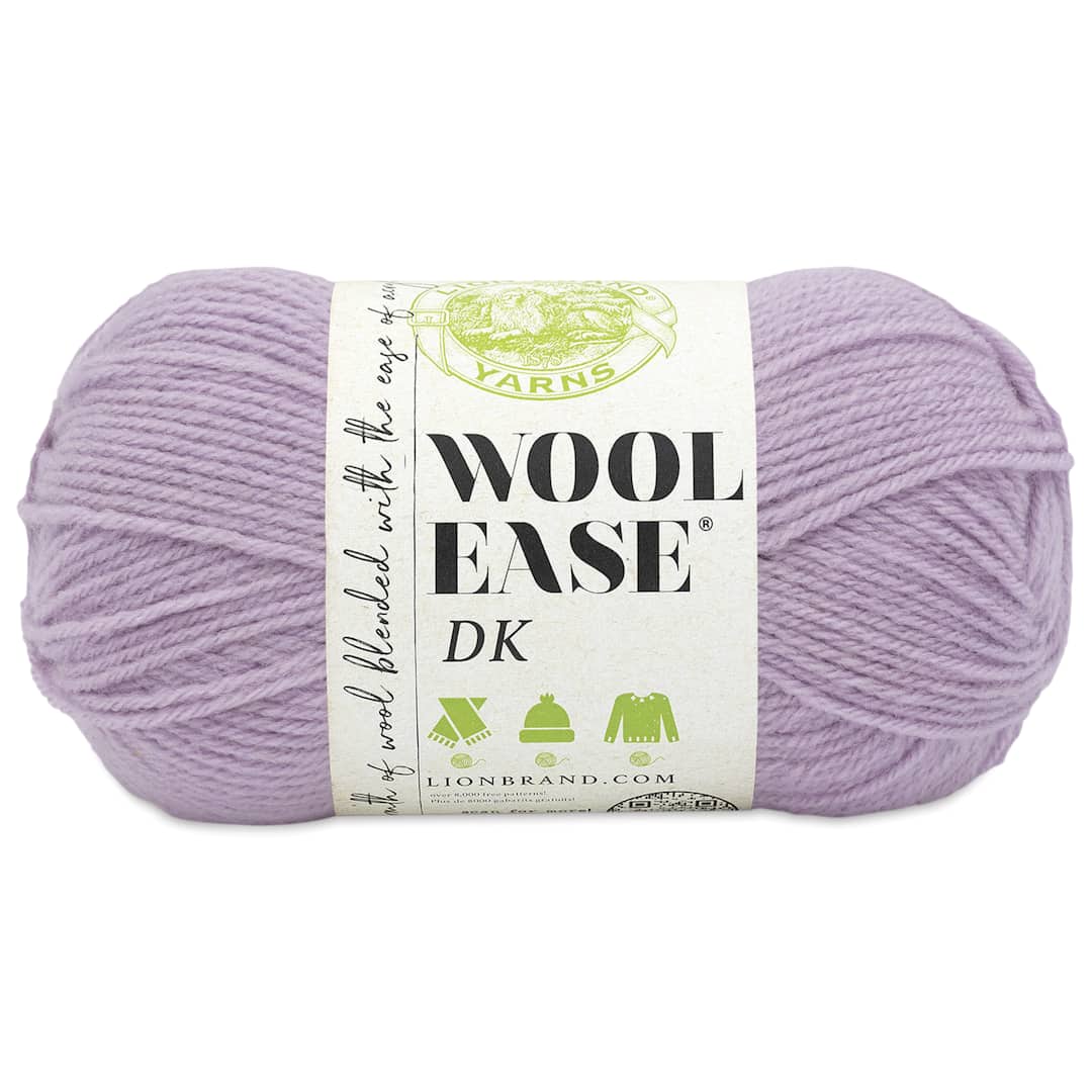Open in modal - Lion Brand Yarn Wool-Ease Double Knit Yarn - Lavender, 232 yds