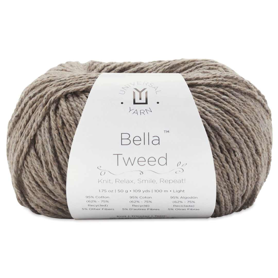 Open in modal - Universal Yarn Bella Tweed Yarn - Natural, 109 yds