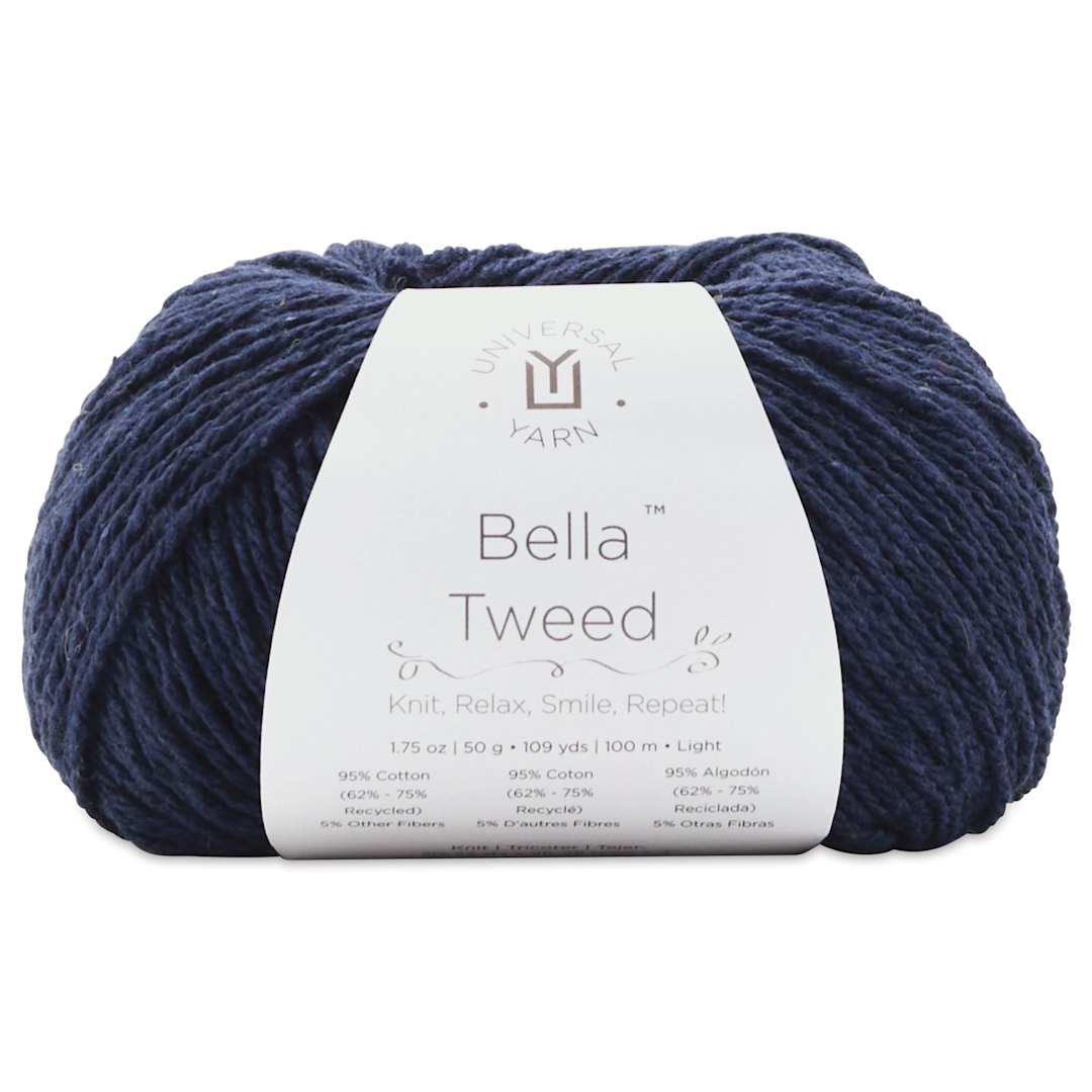 Open in modal - Universal Yarn Bella Tweed Yarn - Conserve, 109 yds