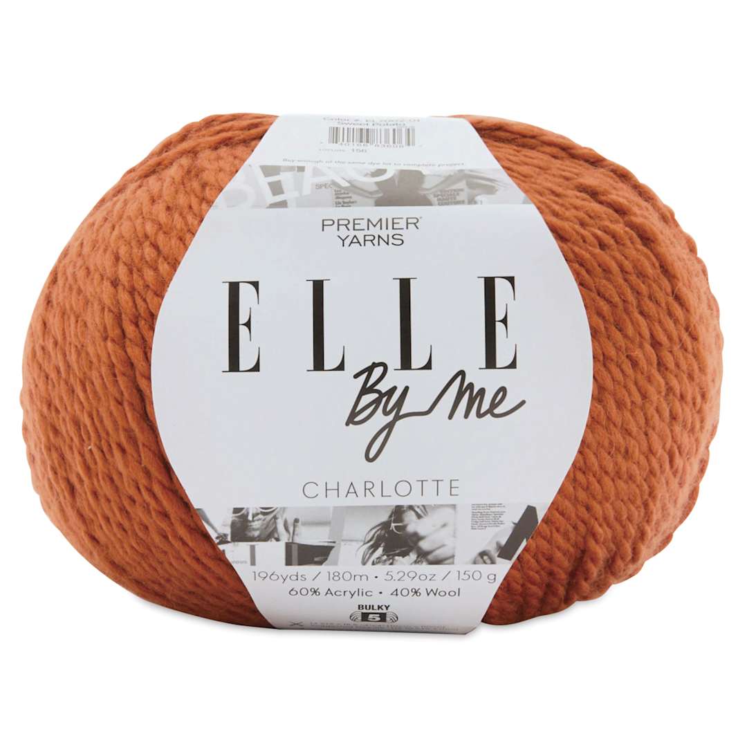 Open in modal - Premier Yarn Elle By Me Charlotte Solids Yarn - Sweet Potato, 196 yds