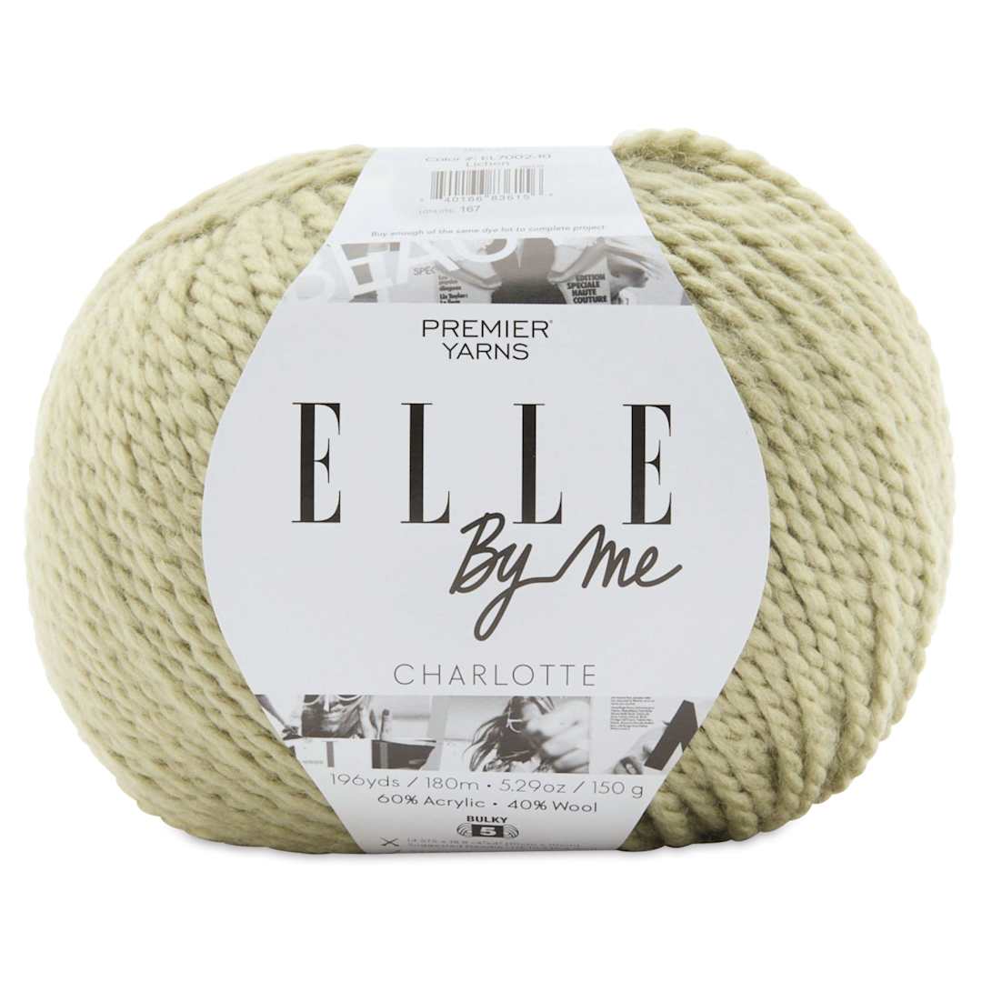 Open in modal - Premier Yarn Elle By Me Charlotte Solids Yarn - Lichen, 196 yds