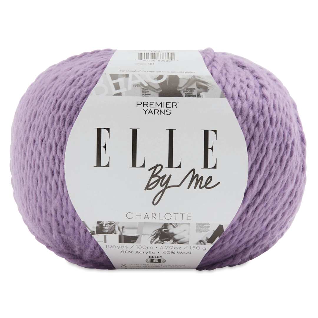 Open in modal - Premier Yarn Elle By Me Charlotte Solids Yarn - Plum, 196 yds
